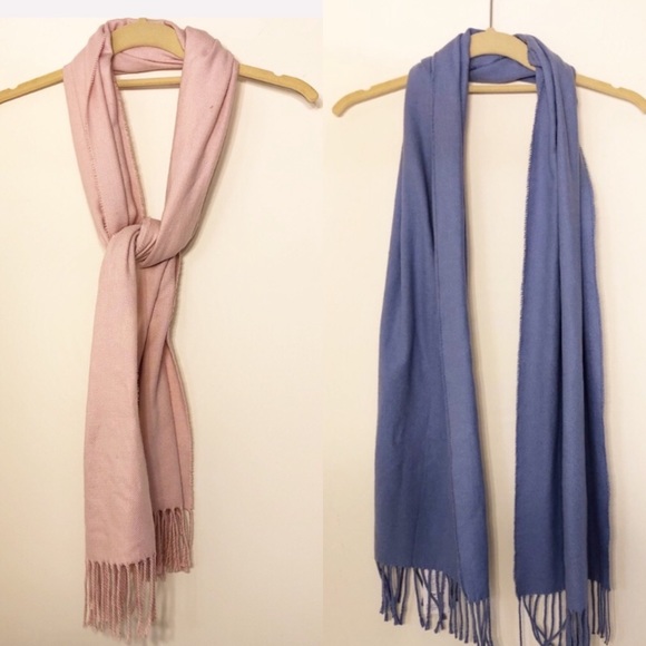 Lands' End Accessories - Spring and Summer Scarves pink blue wrap bundle